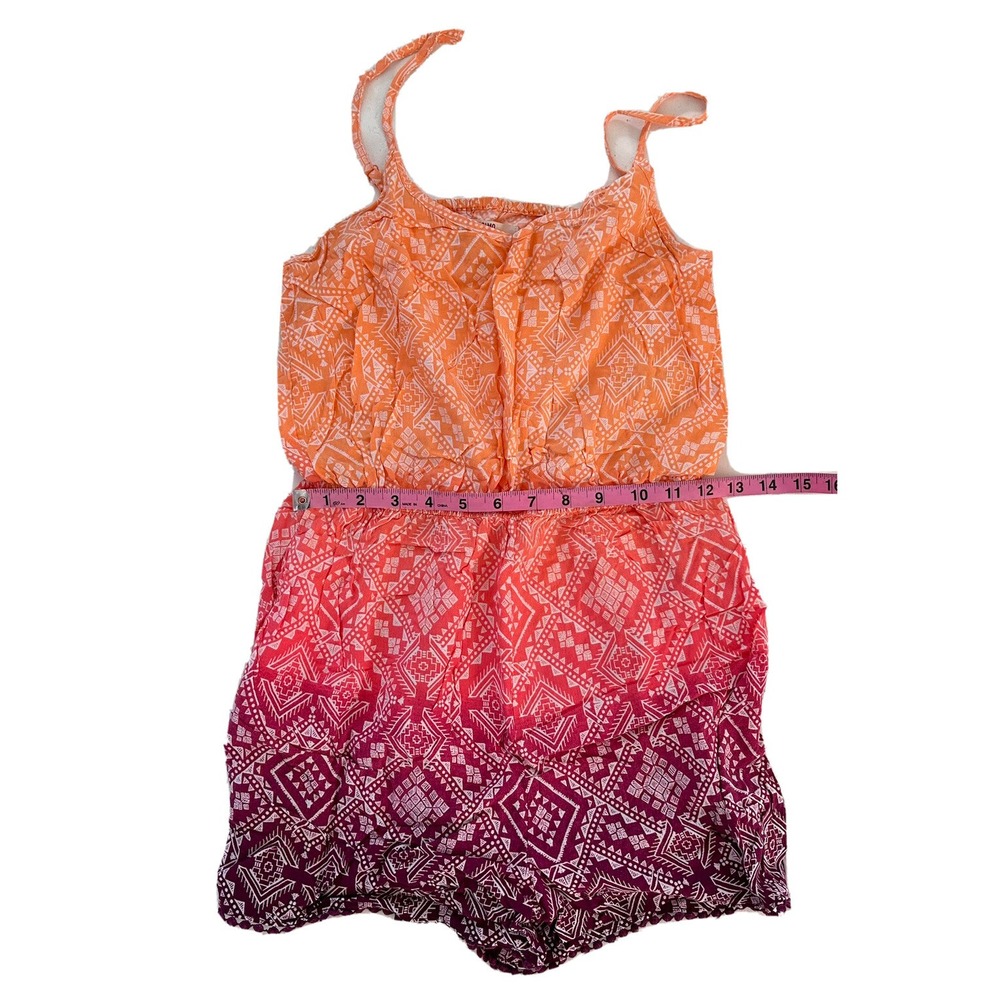 Mossimo Romper Womens Medium Supply Co. Orange Gradient Bohemian Orange Dress - Picture 6 of 9